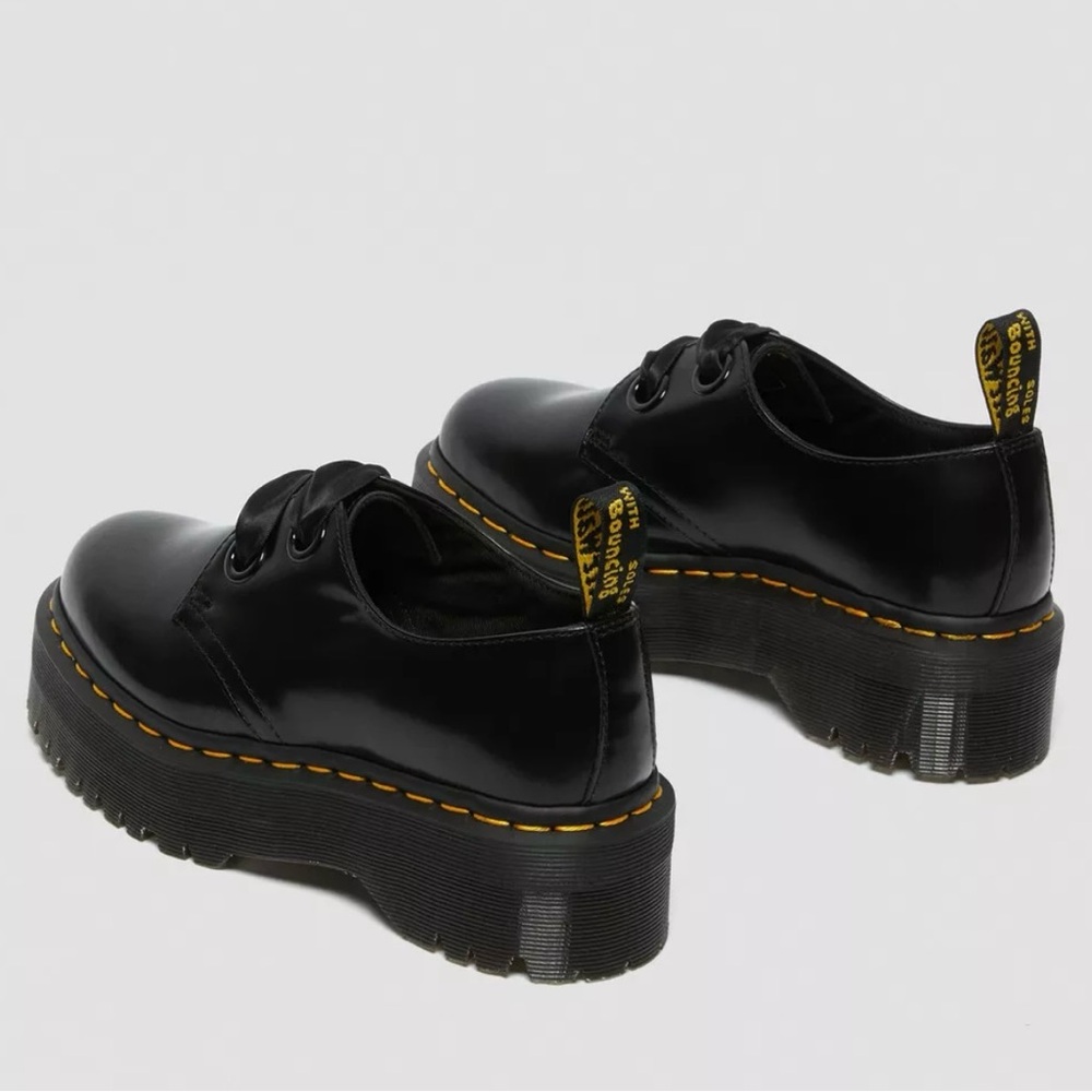 Dr. Martens Holly Black Platform Shoes Women’s 10 - Picture 3 of 7